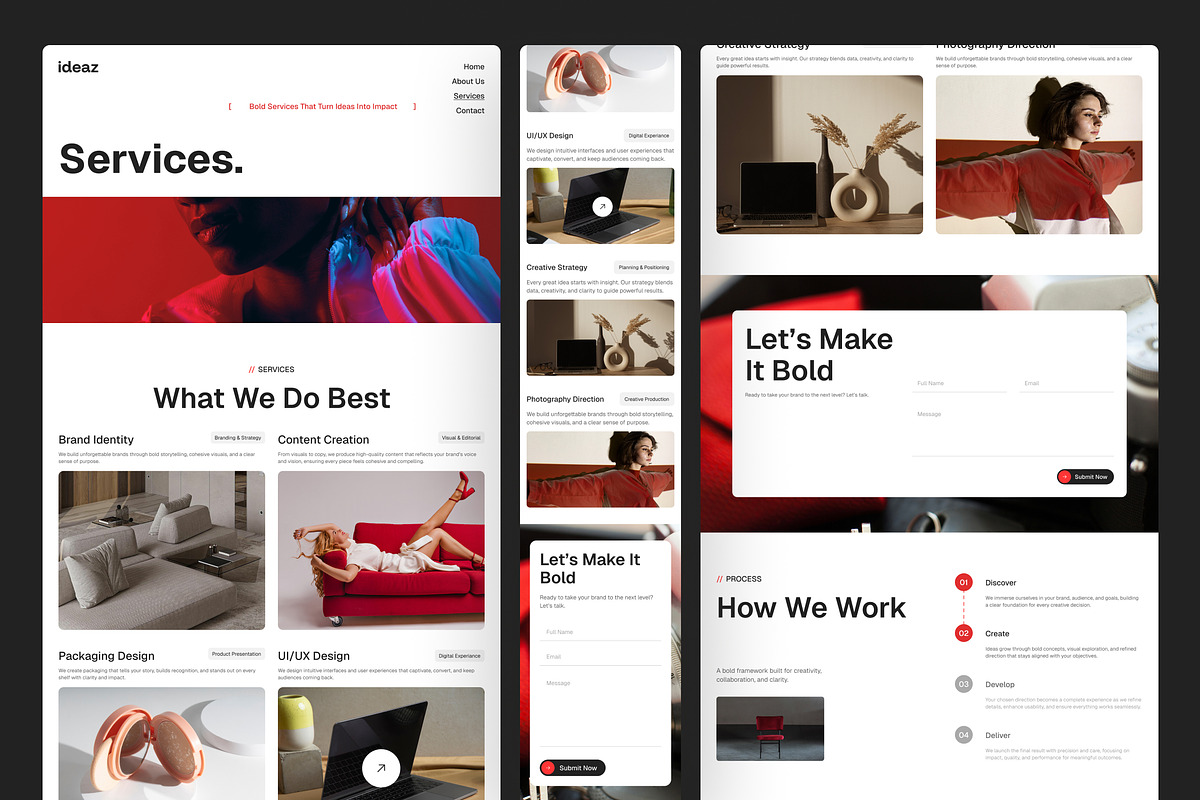 Creative Agency Website UI Figma, an UI Kit Template by peterdraw (Photo 4 of 6)
