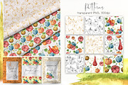 Pumpkins Watercolor pumpkin clipart, a Seasonal Illustration by Yuliya Derbisheva (Thumbnail 9 of 11)
