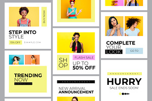 Fashion Social Media Post Template, an UI Kit Template by ContestDesign