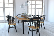 Dining furniture set 1403, a Furniture 3D Model by inDahouze (Thumbnail 1 of 10)