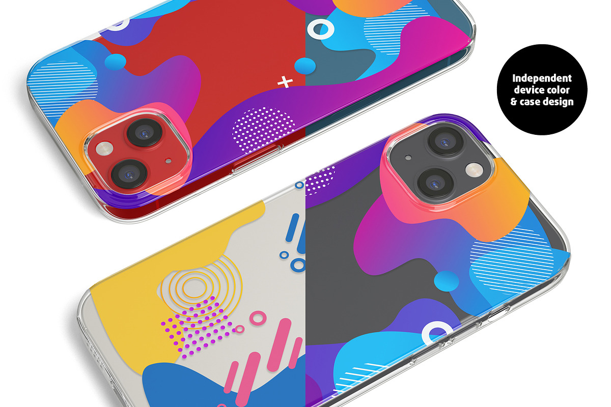 Phone 13 Clear Case Mock-up, an iPhone Mockup by Colatudo Store (Photo 8 of 8)