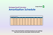 Mortgage Payoff Calculator - Sheets, an App Template by Ardent Workshop (Thumbnail 3 of 4)
