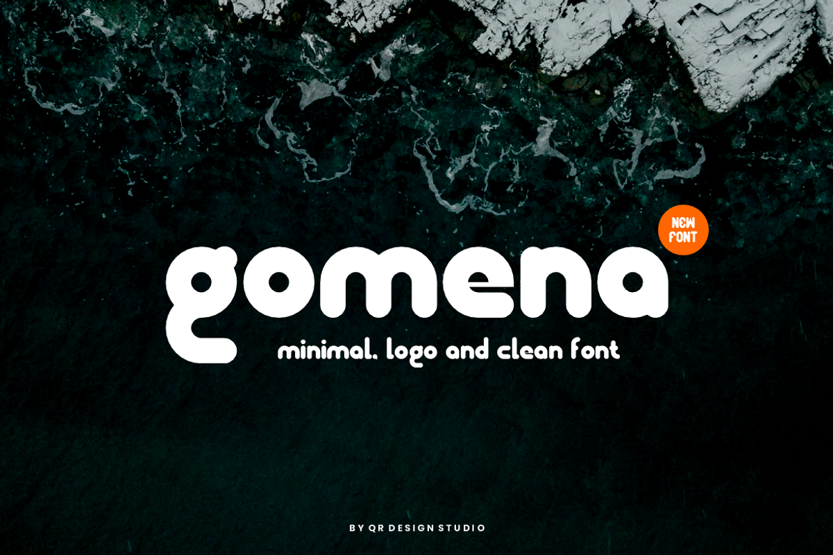 Gomena - Minimal & Logo Font, a Sans Serif Font by QR Design Studio (Photo 1 of 7)
