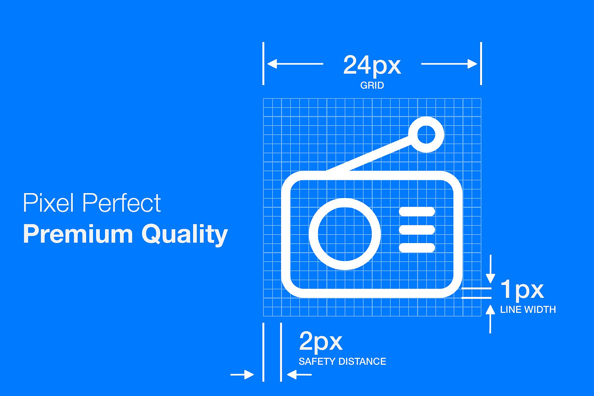 Icon bundle – Made for iOS, an Outline Icon by IconUncle (Photo 6 of 7)