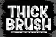Thick Brush | Script Font, a Script Font by Scratchones (Thumbnail 1 of 8)