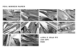 Foil Mirror Paper Textures