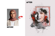 Artistic Watercolor Canvas Art, an Action Add-On by MRI STUDIO (Thumbnail 7 of 18)