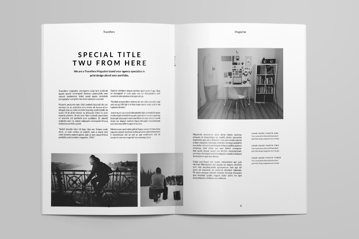 Travellers Magazine, a Magazine Template by Firtana (Photo 5 of 14)