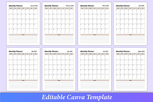 2024 Side Hustle Planner Canva Kdp