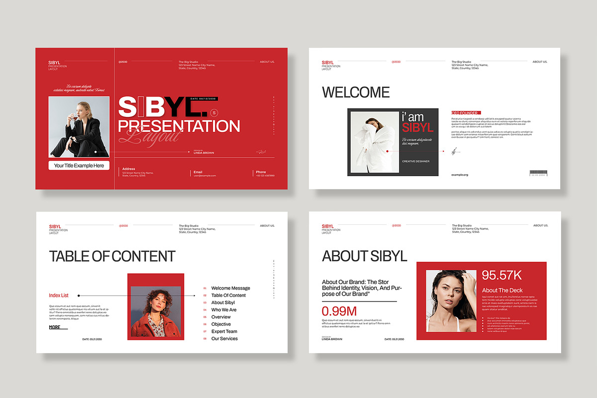 Sibyl Presentation Template preview 4