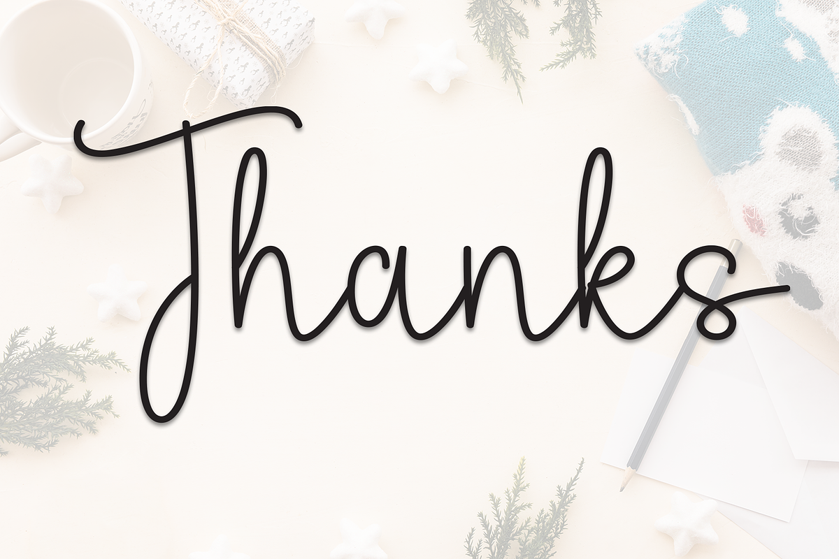Winter Signature | Script Font, a Handwritten Font by Scratchones (Photo 9 of 9)
