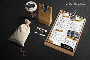 Coffee Shop Menu Template