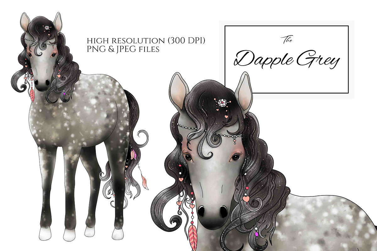 The Love Horse Set, an Illustration by Jen Digital Art (Photo 3 of 10)