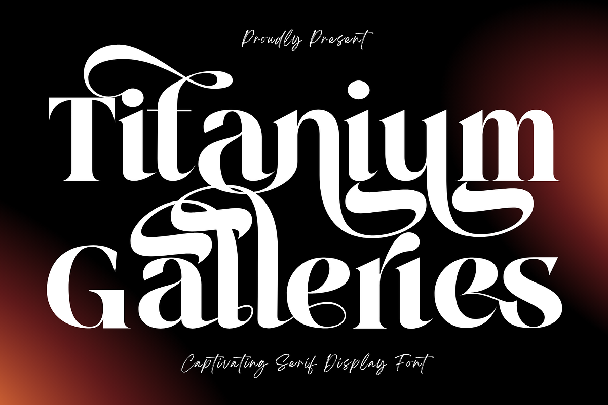 Titanium Galleries Luxury Serif Font, a Serif Font by 177Studio (Photo 1 of 8)