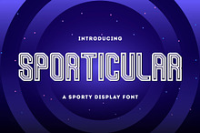 Sporticular - Sporty Display Font