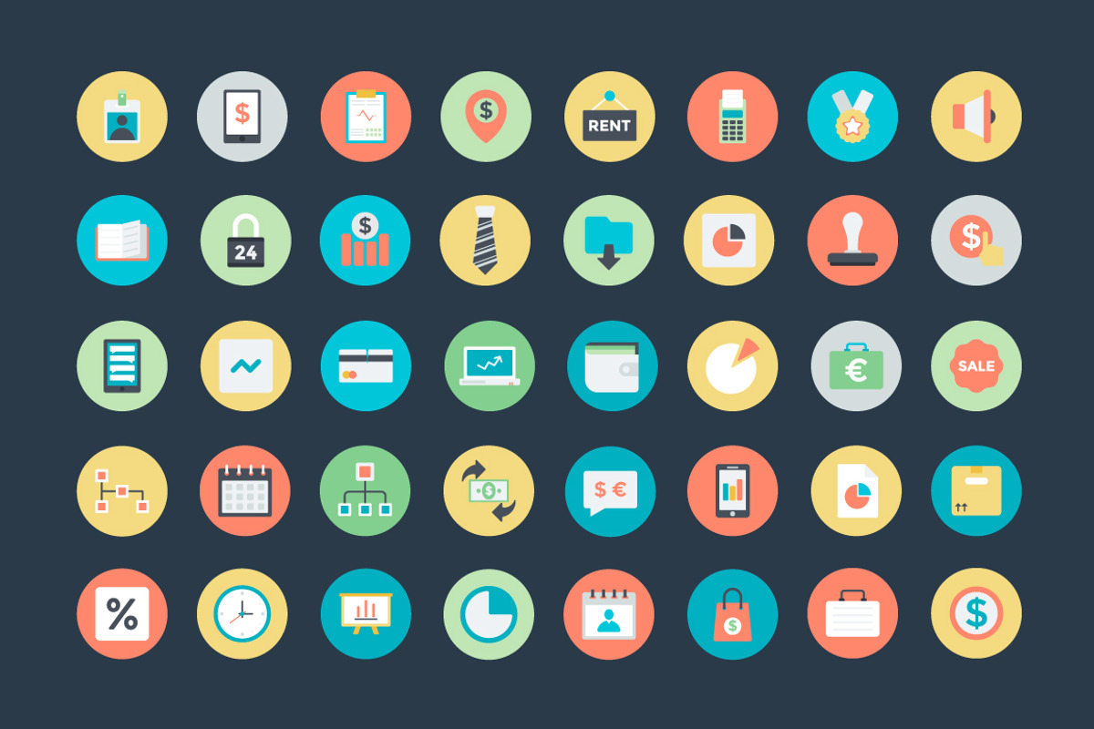 150+ Flat Business Vector Icons, a Duotone Icon by Vectors Market (Photo 4 of 5)