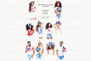4th of July Clipart Patriotic Images, a Person Illustration by GlamArtZhanna (Thumbnail 4 of 8)