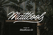 Mattcool, a Script Font by Wacaksara Co. (Thumbnail 1 of 7)