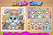 Cute Cartoon Easter Bunny Coloring, an Animal Illustration by Design Home (Thumbnail 3 of 5)