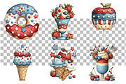 4th of July Layered Clipart, a Seasonal Illustration by Daily.Designs (Thumbnail 3 of 3)