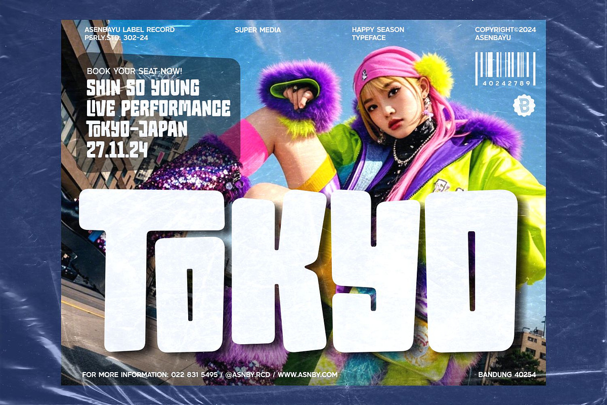 Happy Season Font Family, a Sans Serif Font by Asenbayu (Photo 6 of 14)