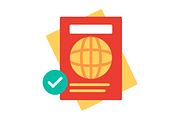 Passport Flat Icon, a Duotone Icon by Pexelpy (Thumbnail 2 of 2)