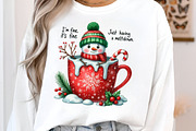 Funny Cute Snowman Png Christmas PNG, an Illustration by SinaCreation (Thumbnail 4 of 7)