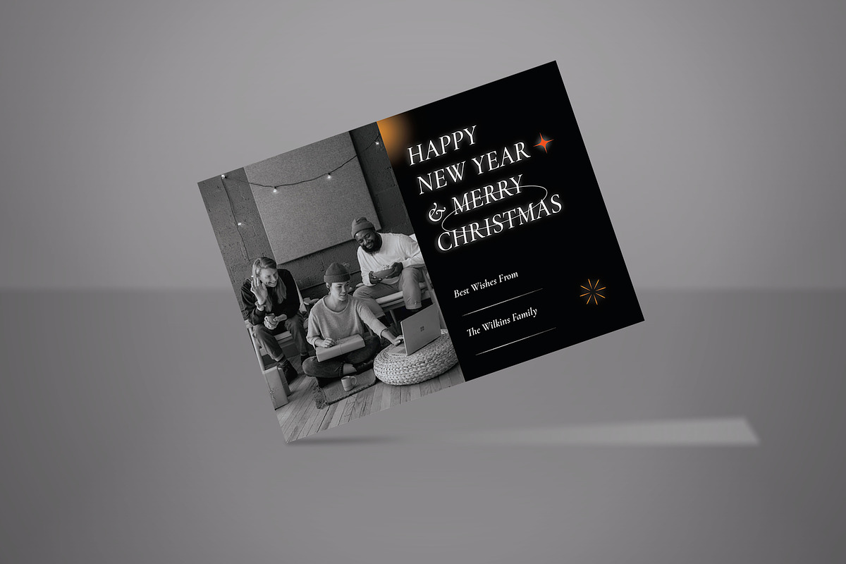 New Year Greeting Card, a Card Template by graphicook (Photo 2 of 3)