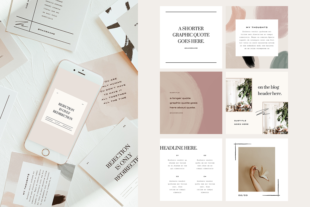 Modern Art Instagram Post Template, a Social Media Template by Brighten Made (Photo 2 of 4)