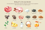 Watercolor Fresh Ingredients, a Food Illustration by Cynthia Arre (Thumbnail 4 of 6)