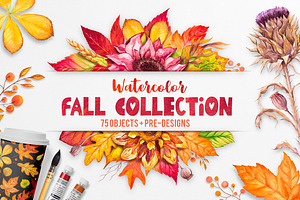 Fall collection. Watercolor.