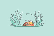 Set of Yoga Practice Illustrations, a Healthcare Illustration by tetiana.svirska (Thumbnail 5 of 6)