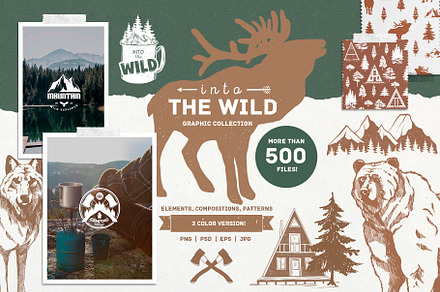 Wilderness & Camping graphic set, an Object Graphic by VerAna