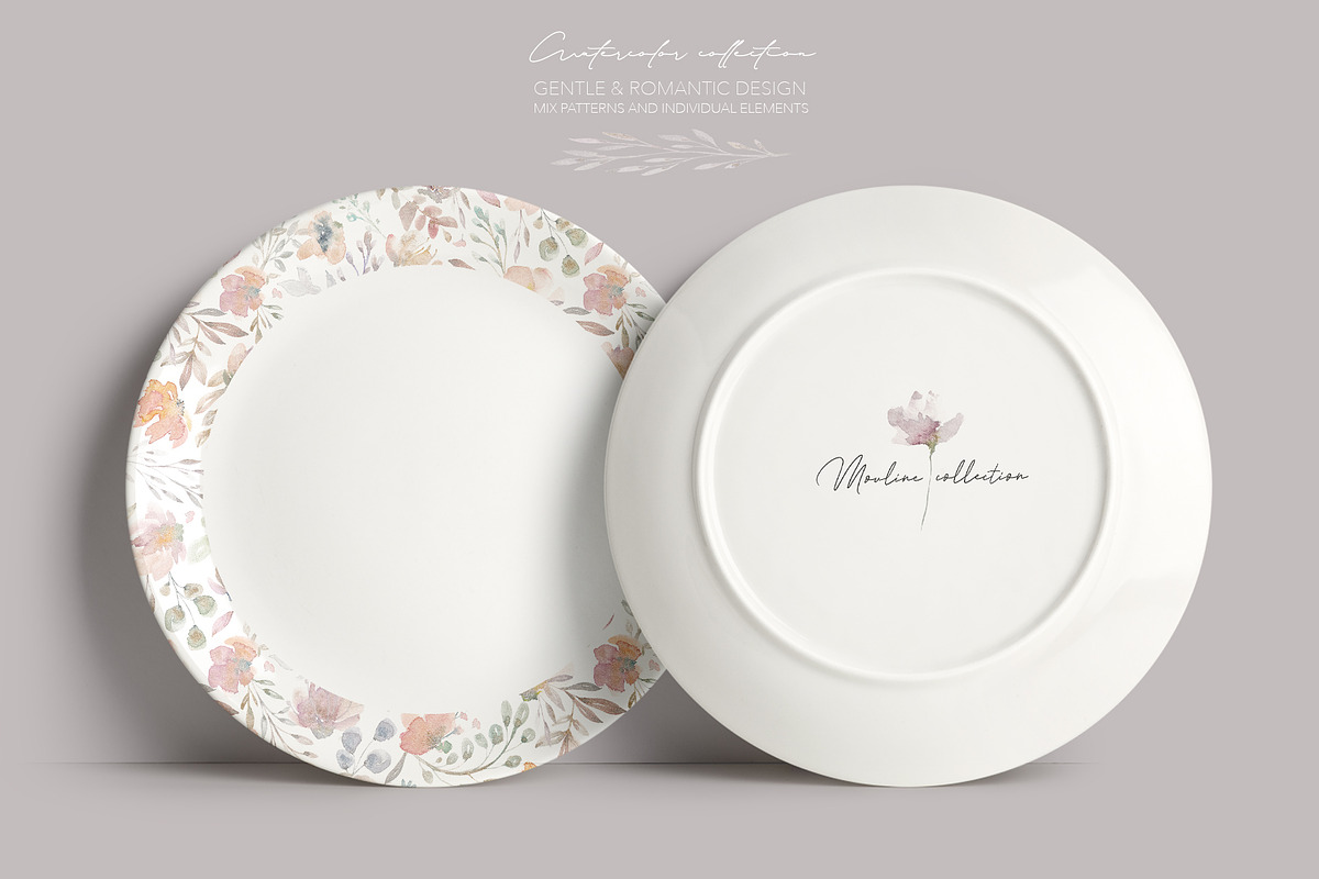 Watercolor Flower Pattern Collection, a Pattern Graphic by Alisa Fimen Design (Photo 8 of 11)