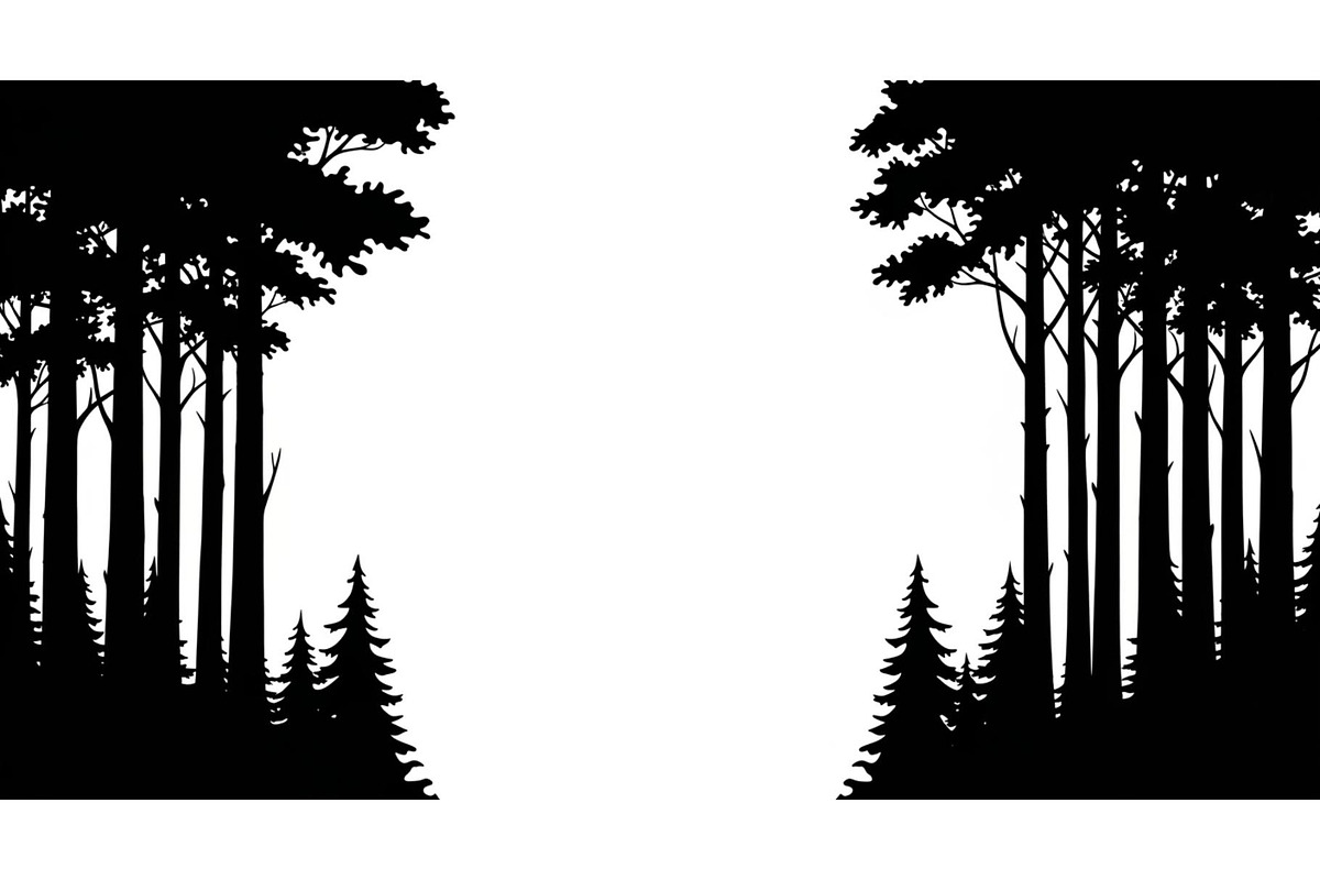 Forest Frame Silhouette SVG Bundle, an Illustration by jahid234 (Photo 42 of 51)