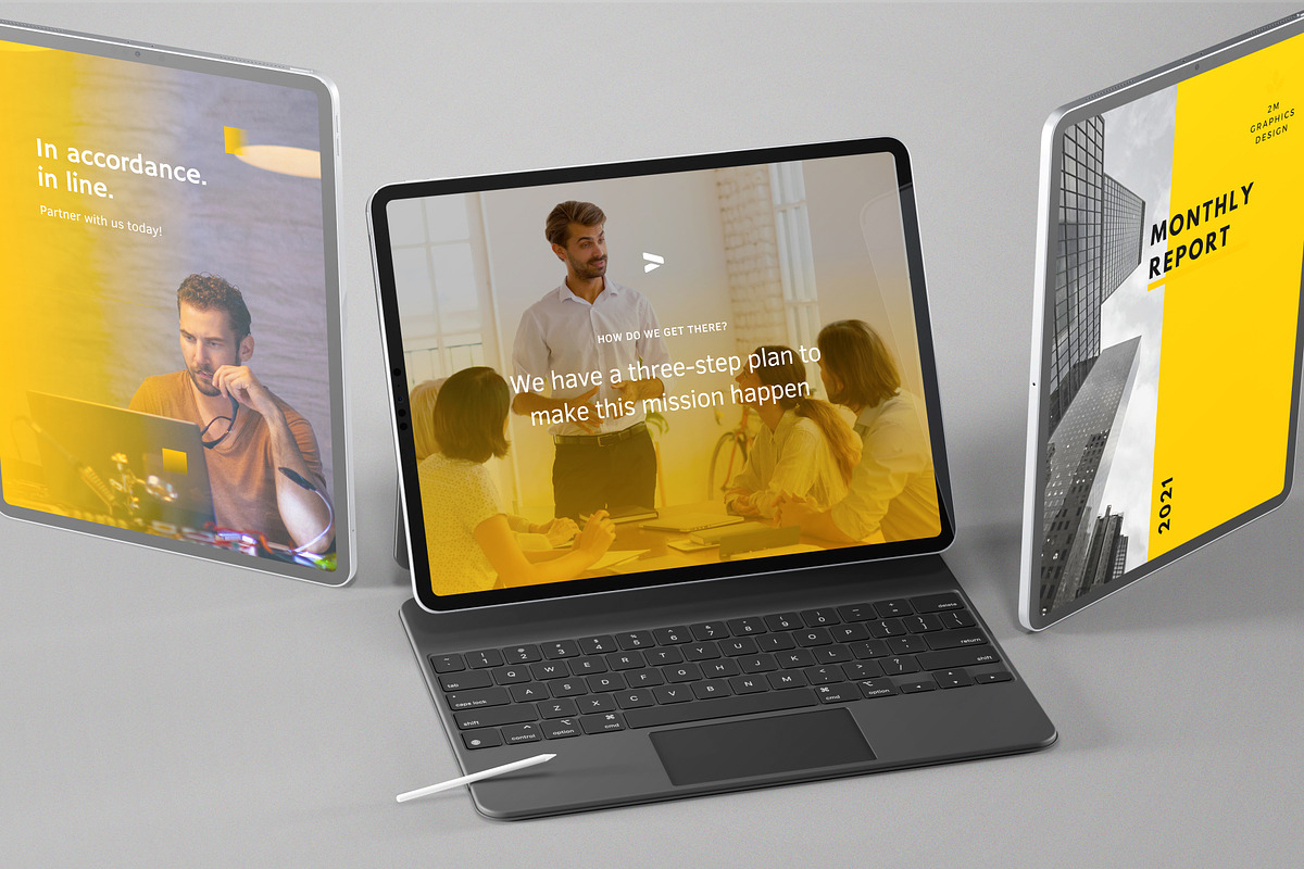 Tablet / iPad Pro Mockups Vol2, an iPad Mockup by 2M GRAPHICS DESIGN (Photo 5 of 7)