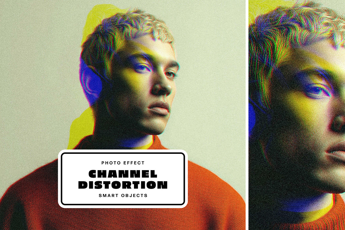 Channel Distortion Photo Effect, a Layer Style Add-On by Design Squad (Photo 1 of 6)