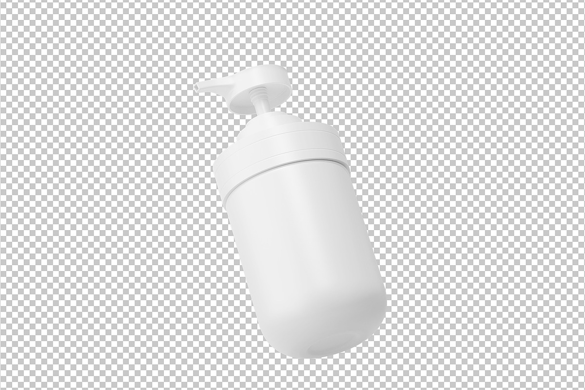Pump Bottle Mockup, a Cups & Container Mockup by Akebareee (Photo 2 of 3)