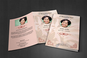 Funeral Program Template-V383