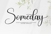 Someday | Script Font, a Handwritten Font by Scratchones (Thumbnail 1 of 9)
