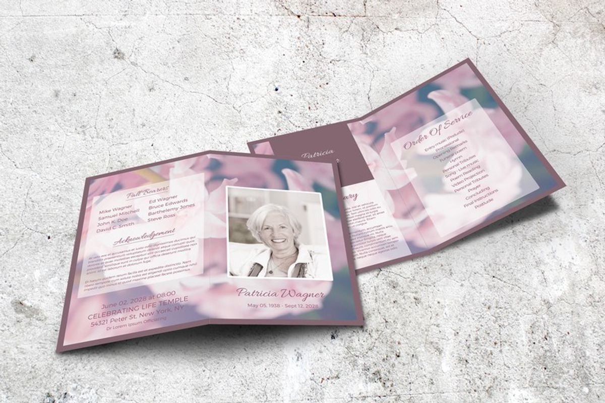 Sweet Spring Memorial Program, a Brochure Template by Final Tribute (Photo 3 of 5)