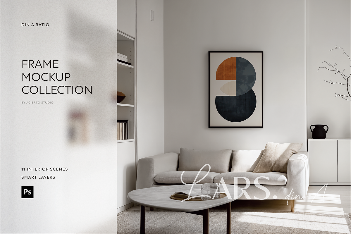 LARS Din A | Frame Mockup Collection, a Product Mockup by Acierto Studio (Photo 1 of 9)