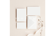 Wedding Card Set Mockup, a Mockup by HALFTOUNE (Thumbnail 1 of 5)
