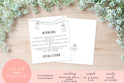 Wishing Well Wedding Card W1017, an Invitation Template by Love Meets Paper (Thumbnail 1 of 2)