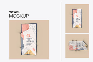 Beach Towel Mockup, a Product Mockup by OneVectorStock