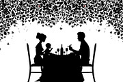 Minimalist family eating dinner, an Illustration by Amazin_art (Thumbnail 13 of 17)