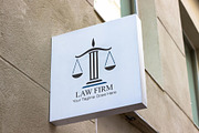 Professional Law Firm Logo Template, a Branding & Logo Template by YUDesignStore (Thumbnail 1 of 10)