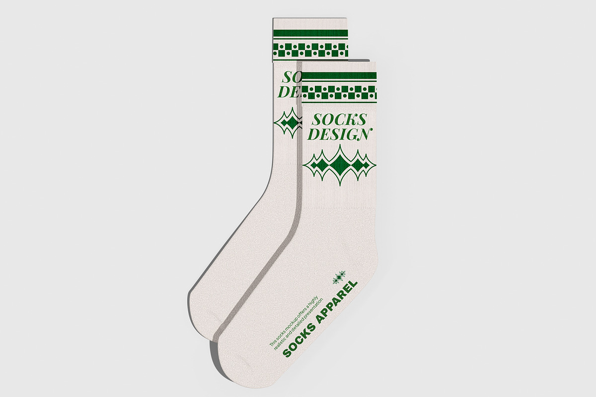 Socks Mockup, a Merchandise Mockup by Permadi Creative (Photo 4 of 4)
