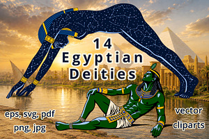 Egyptian Gods and Goddess Bundle