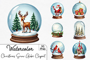 Christmas Snow Globe Sublimation Cli, an Illustration by CrexoraLab (Thumbnail 1 of 5)